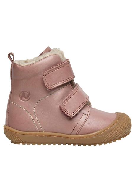 Bottines en cuir doublé bubble vl Anthracite-+Citrouille-+Cognac-+Marine-+Rose- 21 - vertbaudet enfant 