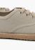 Baskets lin lacets en lin semelle espadrille Beige+Bleu marine 6 - vertbaudet enfant 