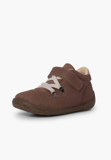 Chausson renforcé avec lacets élastiques et sangle adhérente Bleu marine+Gris+Taupe 13 - vertbaudet enfant 