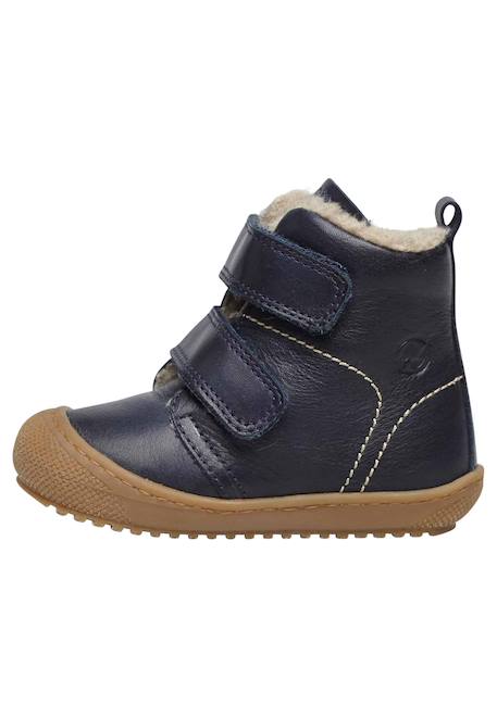 Bottines en cuir doublé bubble vl Anthracite-+Citrouille-+Cognac-+Marine-+Rose- 18 - vertbaudet enfant 
