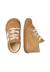 Chaussures premiers pas en cuir et suède macks 2 Bleu-blanc+Marron-blanc 9 - vertbaudet enfant 