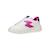 Baskets basses  à lacets Blanc+Blanc - Rose+Blanc fushia+Noir or clair 14 - vertbaudet enfant 