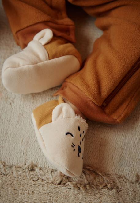 Chaussons bébé charly Ocre 1 - vertbaudet enfant 