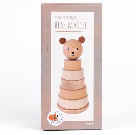Empilable en bois ours marcel Beige 5 - vertbaudet enfant 