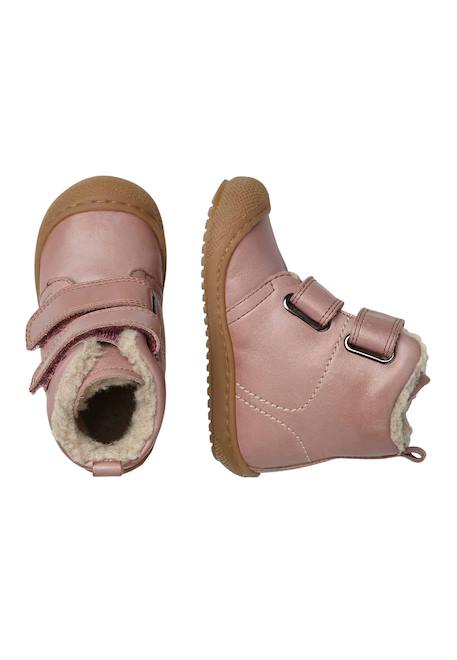 Bottines en cuir doublé bubble vl Anthracite-+Citrouille-+Cognac-+Marine-+Rose- 24 - vertbaudet enfant 