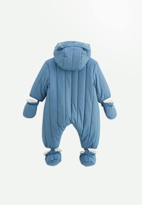 Combi pilote avec moufles et pieds amovibles polarmoon Bleu 3 - vertbaudet enfant 