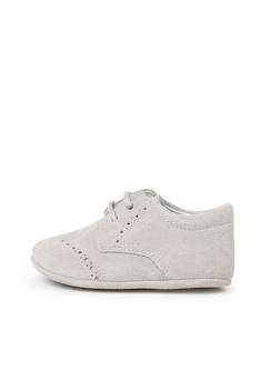 Chaussures-Bottines bébé en cuir style blucher
