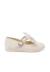 Chaussures babies cérémonie toile nœud satin Blanc+Ivoire+Rose claire 7 - vertbaudet enfant 