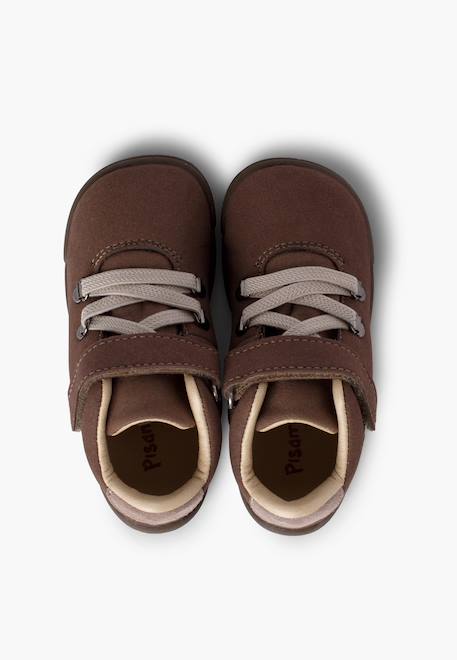 Chausson renforcé avec lacets élastiques et sangle adhérente Bleu marine+Gris+Taupe 17 - vertbaudet enfant 