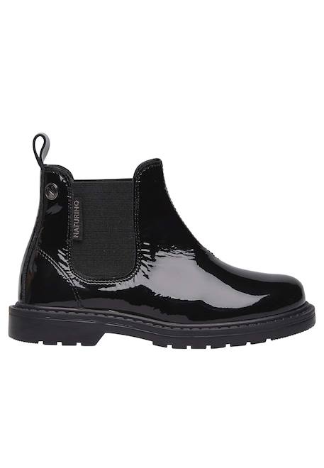 Bottines chelsea en verni piccadilly Noir- 1 - vertbaudet enfant 