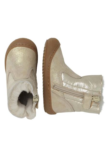 Bottines doublées de laine cozy hug Platine- 4 - vertbaudet enfant 