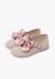 Chaussures babies cérémonie toile nœud satin Blanc+Ivoire+Rose claire 16 - vertbaudet enfant 