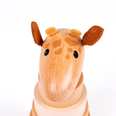 Empilable en bois girafe léonie Beige 4 - vertbaudet enfant 