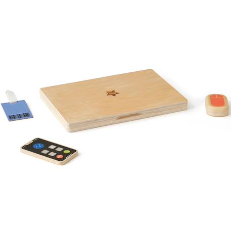 Kit de travail au bureau kid's hub Beige, bleu, rouge 3 - vertbaudet enfant 