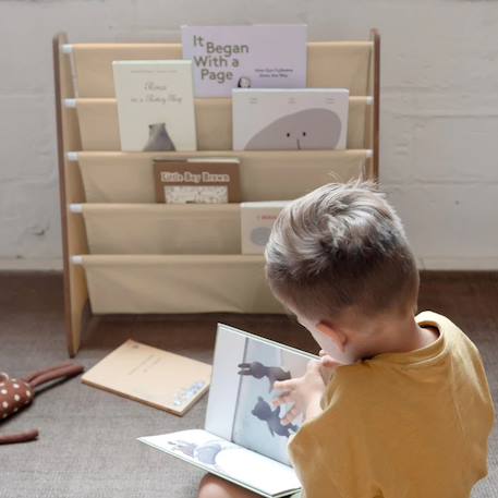 Bibliothèque en tissu Beige+Beige Créme+Bleu, blanc+Ecru, blanc 3 - vertbaudet enfant 