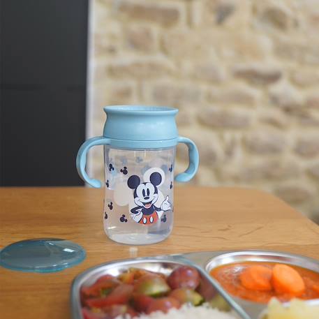 Tasse d'apprentissage 360 degres mickey collector Bleu 2 - vertbaudet enfant 