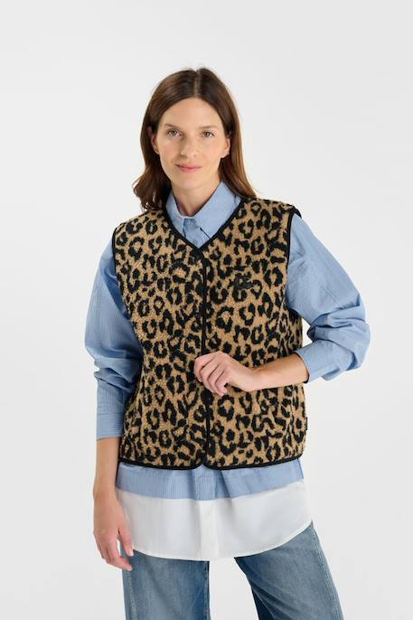 Veste sans manches gudrugi Leopard 1 - vertbaudet enfant 