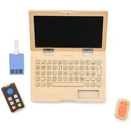 Kit de travail au bureau kid's hub Beige, bleu, rouge 2 - vertbaudet enfant 