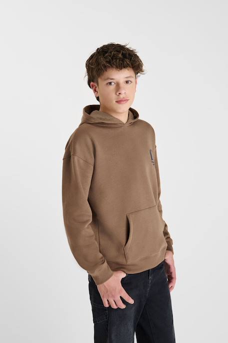 Sweat-shirt capuche defebo Brown 3 - vertbaudet enfant 