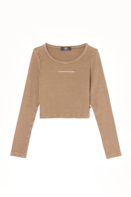 Tee-shirt albegi Chocolat 1 - vertbaudet enfant 