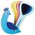 Couleurs de peacock Bleu 2 - vertbaudet enfant 