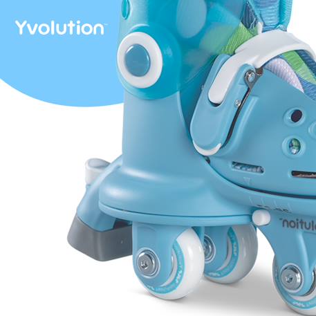 Rollers d'apprentissage evolutifs twista skates Bleu 6 - vertbaudet enfant 