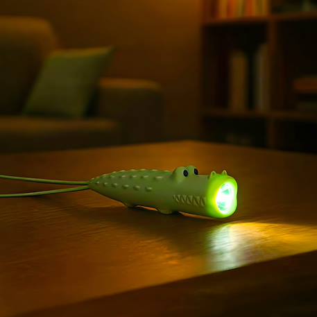 Lampe torche animaux en silicone pour enfants Beige+Bleu ciel+Camel+Écru+Marron+Orange+Rose+Taupe+Vert 50 - vertbaudet enfant 