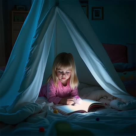 Lampe torche animaux en silicone pour enfants Beige+Bleu ciel+Camel+Écru+Marron+Orange+Rose+Taupe+Vert 40 - vertbaudet enfant 