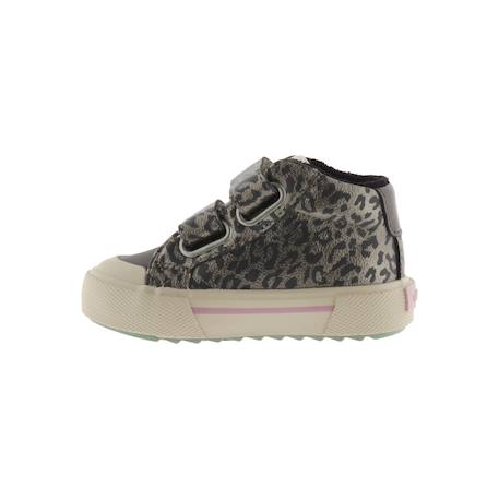 Baskets montantes à scratch Anthracite+Antracita+Platino 2 - vertbaudet enfant 