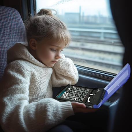 Le jeu d’échecs électronique de voyage Bleu 5 - vertbaudet enfant 