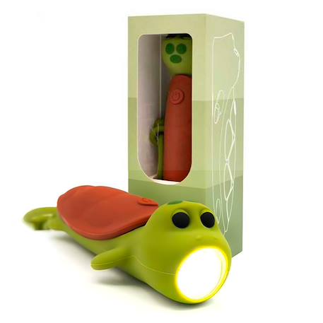 Lampe torche animaux en silicone pour enfants Beige+Bleu ciel+Camel+Écru+Marron+Orange+Rose+Taupe+Vert 25 - vertbaudet enfant 