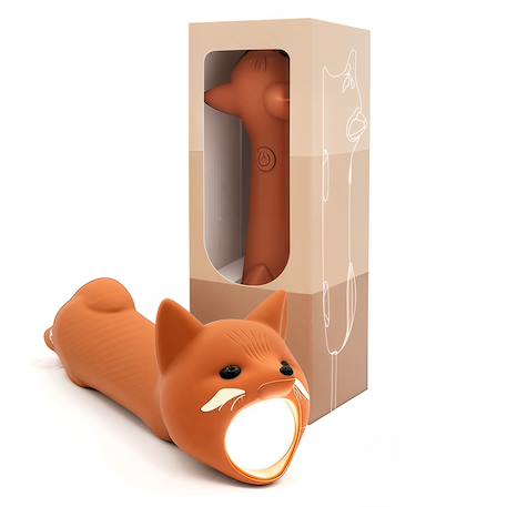 Lampe torche animaux en silicone pour enfants Beige+Bleu ciel+Camel+Écru+Marron+Orange+Rose+Taupe+Vert 13 - vertbaudet enfant 