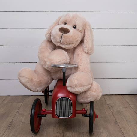 Peluche - peluche chien flatoutou blanc - 50 cm Beige+Blanc+Gris+Marron 2 - vertbaudet enfant 