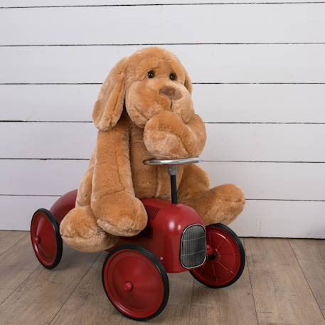 Peluche - peluche chien flatoutou blanc - 50 cm Beige+Blanc+Gris+Marron 17 - vertbaudet enfant 