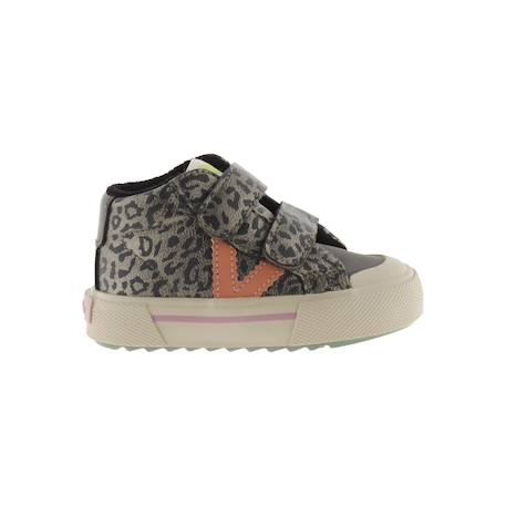 Baskets montantes à scratch Anthracite+Antracita+Platino 1 - vertbaudet enfant 