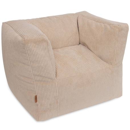 Fauteuil pouf enfant Beige+Beige, écru 2 - vertbaudet enfant 