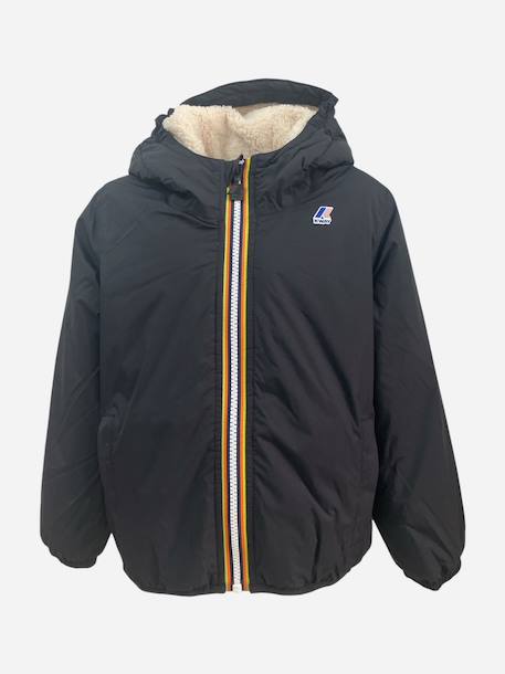 Blouson garçon p. Le vrai 4.0 claude orsetto Black pure+Bleu+Blue+Green blackish+Vert 1 - vertbaudet enfant 