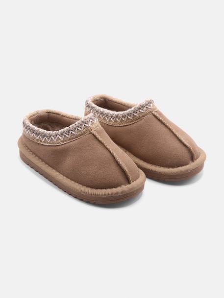Chaussons à enfiler Camel+Crème+Marron+Noir+Rose 7 - vertbaudet enfant 
