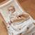 Couverture en coton bio ours teddy bear (75 x 100 cm) Blanc, marron clair 5 - vertbaudet enfant 