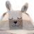 Couverture nomade bunny nougat (100 x 105 cm) Beige+Beige, gris, marron+Biscuit, noir+Ecru, marron+Rose sauvage+Sable, noir 11 - vertbaudet enfant 