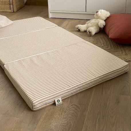 Matelas de voyage pliant rayé 60x120 cm Rayé ambre+Rayé tilleul 5 - vertbaudet enfant 