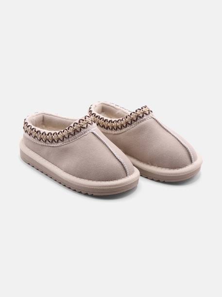 Chaussons à enfiler Camel+Crème+Noir 4 - vertbaudet enfant 