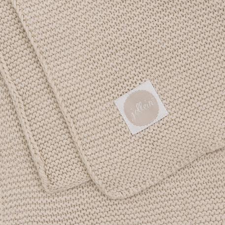 Couverture bébé en coton basic knit nougat (75 x 100 cm) Beige+Rose 2 - vertbaudet enfant 