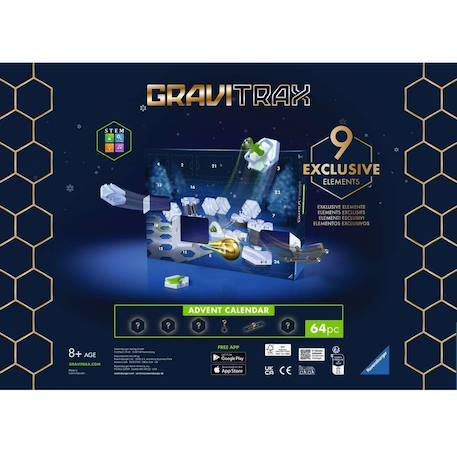 Calendrier de l'avent gravitrax 8+ Bleu 2 - vertbaudet enfant 