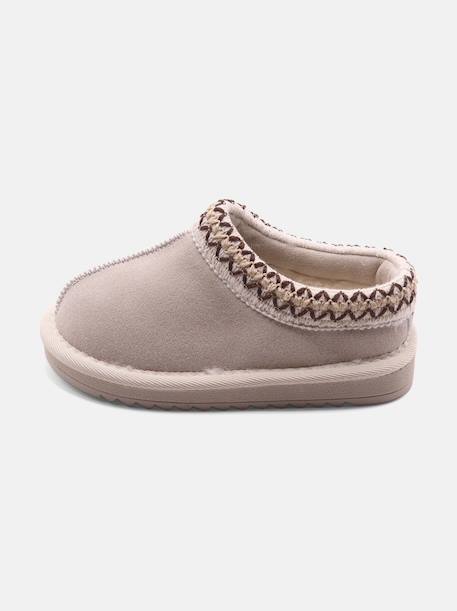 Chaussons à enfiler Camel+Crème+Noir 5 - vertbaudet enfant 
