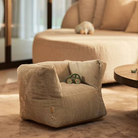 Fauteuil pouf enfant Beige+Beige, écru+Rose+Vert d'eau 23 - vertbaudet enfant 