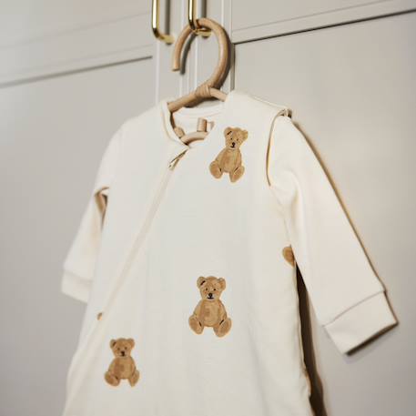 Gigoteuse 4 saisons teddy bear tog 0,5-3 (0-3 mois) Ecru, jaune, gris+Ecru, marron 12 - vertbaudet enfant 