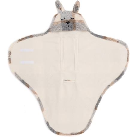 Couverture nomade bunny nougat (100 x 105 cm) Beige+Beige, gris, marron+Biscuit, noir+Ecru, marron+Rose sauvage+Sable, noir 9 - vertbaudet enfant 