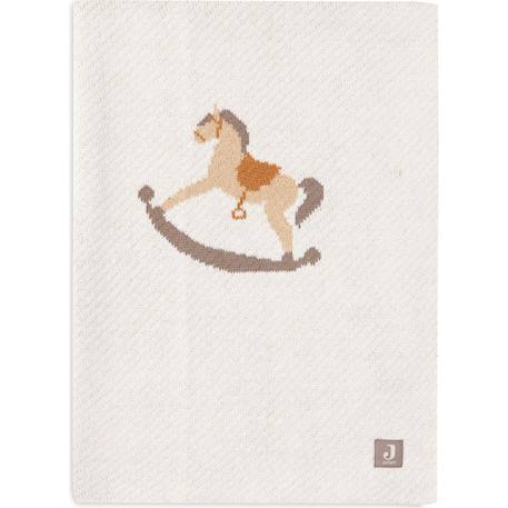 Couverture en tricot nostalgic ride (75 x 100 cm) Ecru, maron 4 - vertbaudet enfant 