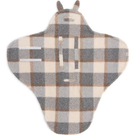 Couverture nomade bunny nougat (100 x 105 cm) Beige+Beige, gris, marron+Biscuit, noir+Ecru, marron+Rose sauvage+Sable, noir 10 - vertbaudet enfant 